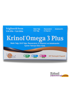 Krinol Omega 3 Plus - 60 Kapsül - 1 Kutu