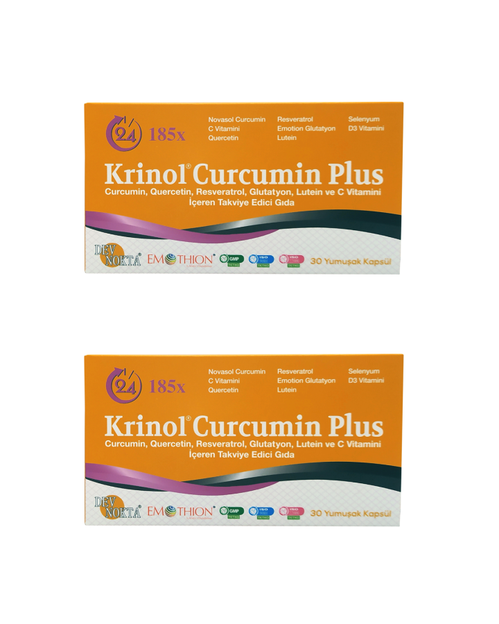 Krinol Curcumin Plus - 30 Kapsül - 2 Kutu